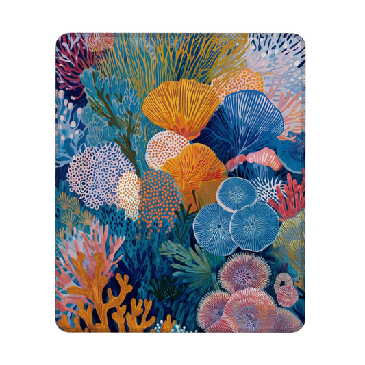 Depth Mousepad - Living Coral: Azure Bloom