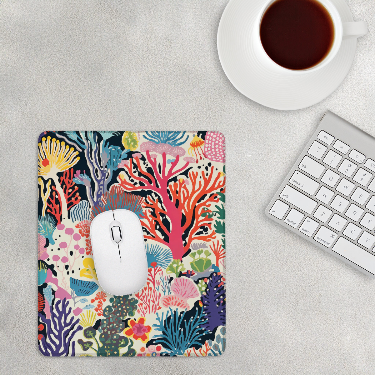 Depth Mousepad - Living Coral: Coral Symphony