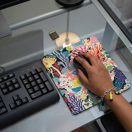 Depth Mousepad - Living Coral: Coral Symphony