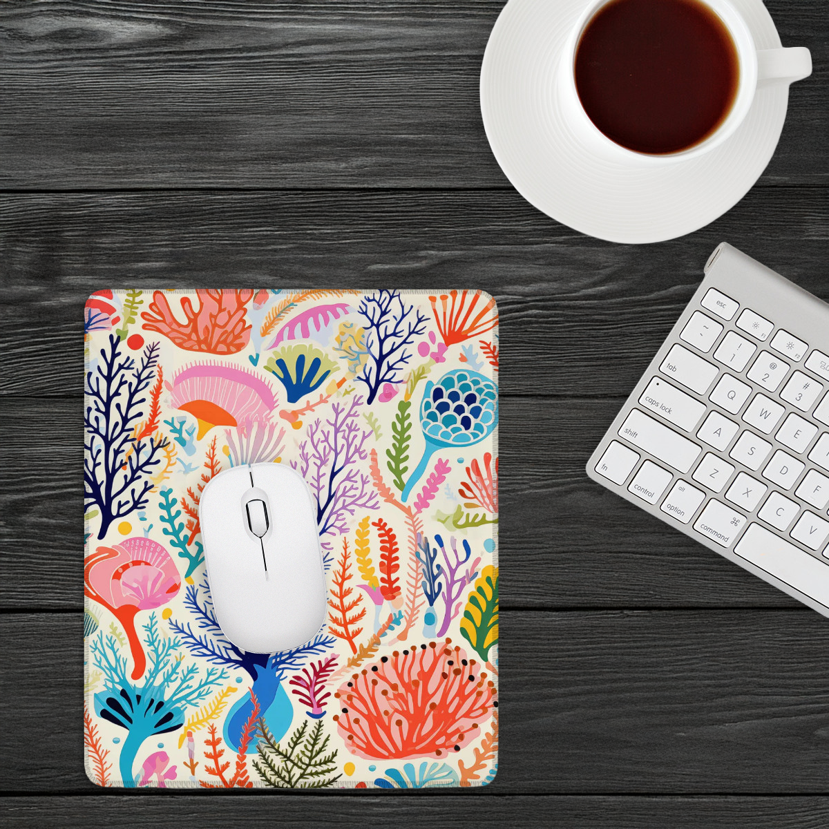 Depth Mousepad - Living Coral: Sea Whisper