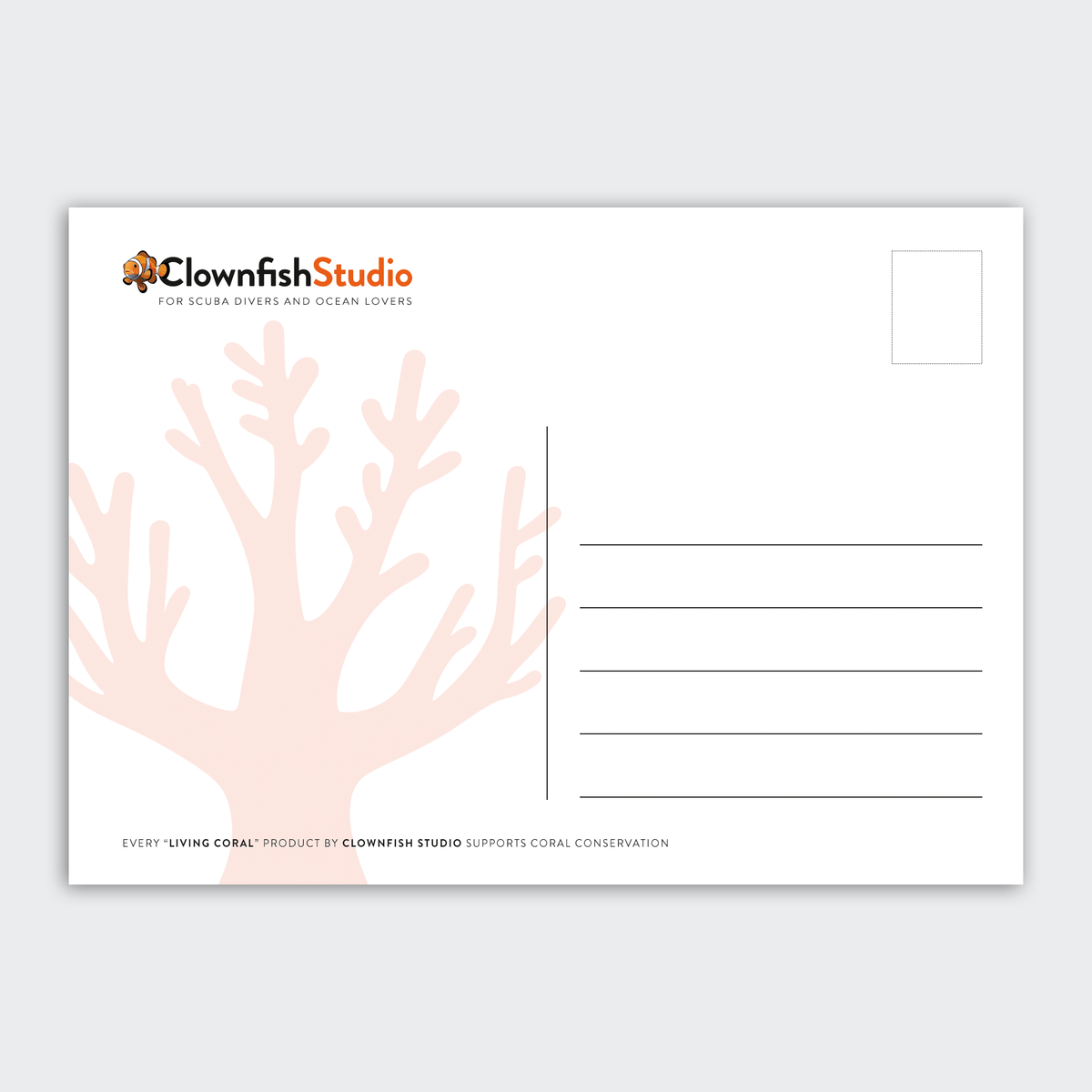 Postcard Set - 12x A6 - Living Coral
