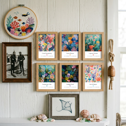 Postcard Set - 12x A6 - Living Coral
