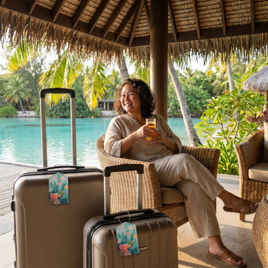 Drift Travel Tags - Living Coral: Lagoon Dream